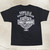 Rear view of Harley-Davidson Men's V-Twin Power T-Shirt in Black displaying Honolulu Harley-Davidson Hawaii back graphic logo