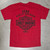 Rear view of Harley-Davidson Men's Kona Superior Stamp T-Shirt in Cherry Red