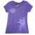 Front view of Harley-Davidson Women's Waikiki Mod V-Neck Tee in Heather Purple