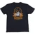 Rear view of Harley-Davidson Men's Hawaii Nights T-Shirt in Black displaying skeleton rider and starry night archway back graphic