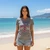 Front view of Harley-Davidson Women's Wing Tee in Light Heather Gray featuring winged logo graphic