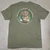 Rear view of Harley-Davidson Men's Tiki Mask T-Shirt in Military Green displaying tropical tiki mask back graphic