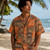 Harley-Davidson Men's Orange Laupahoehoe Hawaii Exclusive Button-Up Aloha Shirt – Tailored Fit