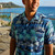 Harley-Davidson Men's Navy Ocean Ride Hawaii Exclusive Button-Up Aloha Shirt - Designed by Tori Richard