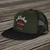 Side View of Harley-Davidson Aloha Time Flat Brim Cap – Olive & Camo | Honolulu H-D Hawaii