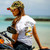 Harley-Davidson® Women's Light Heather Grey Vintage Diamond Head Tee