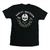 Rear view of Harley-Davidson Men's Ride in Paradise Black T-Shirt displaying skull in helmet and Oahu Ride in Paradise back graphic
