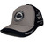 Side view of Harley-Davidson Pearl Harbor Stalwart Cap showing navy side panel with American flag embroidery and Honolulu Hawaii USA text.