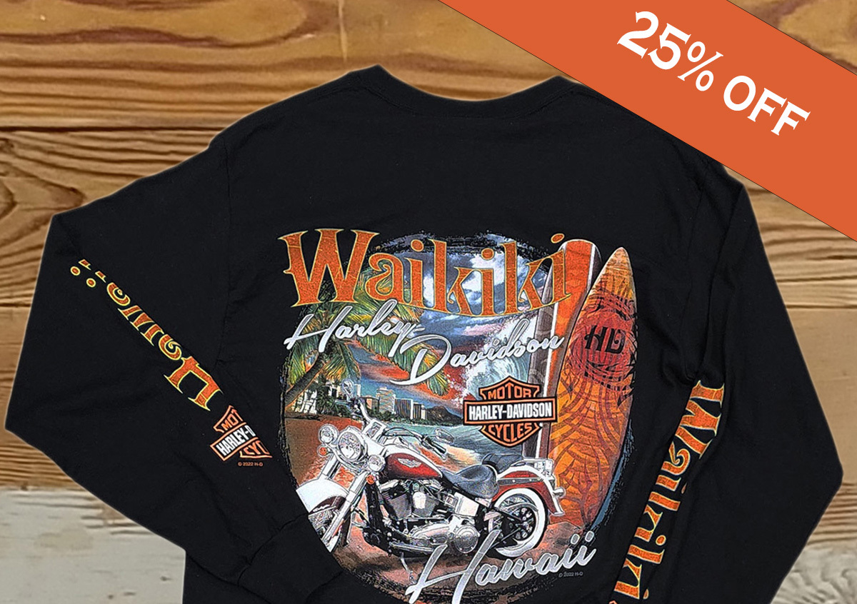 25% off any long sleeve t-shirts.
