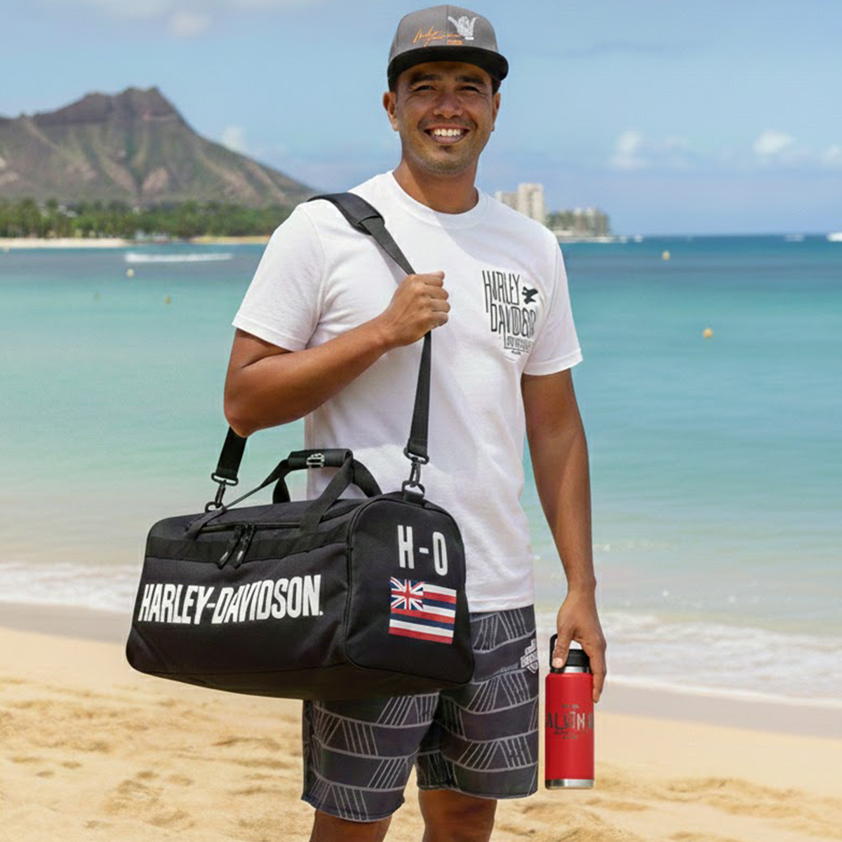 Harley-Davidson Men's Plumeria Long-Sleeve T-Shirt