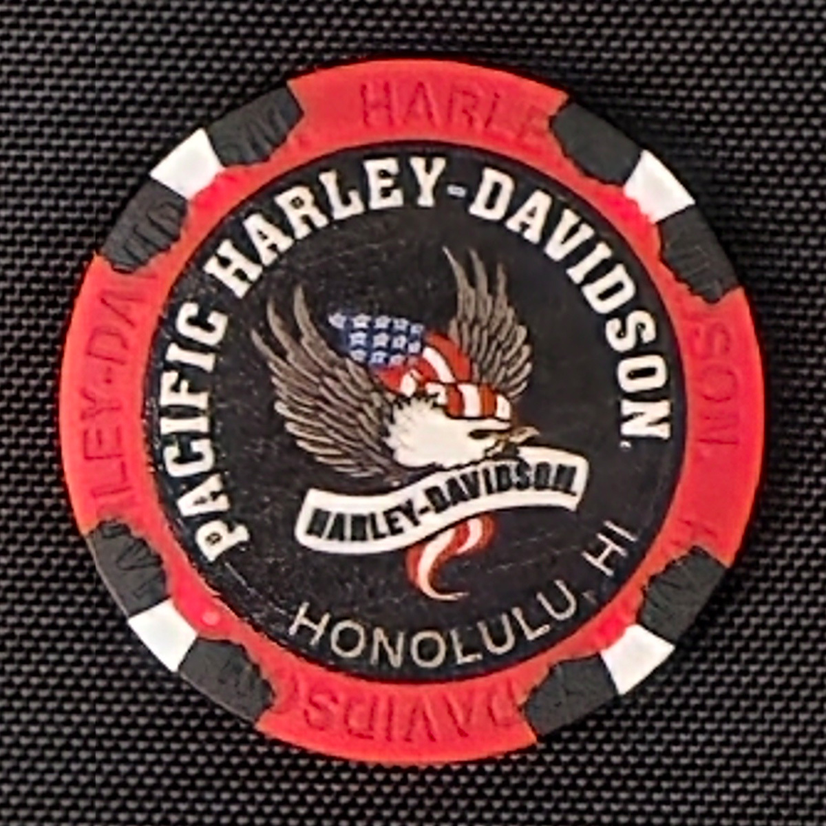 Harley-Davidson 250th Anniversary Poker Chips Americana Bar & Shield