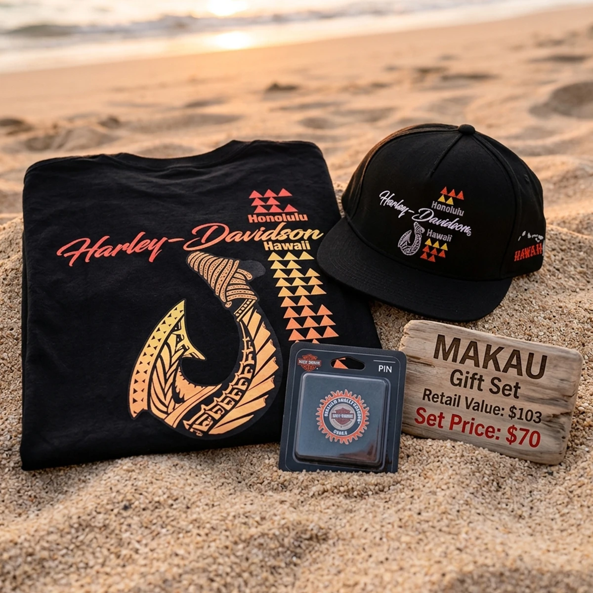 Harley-Davidson Men's Makau Gift Set | Hawaii Exclusive | Honolulu H-D Hawaii