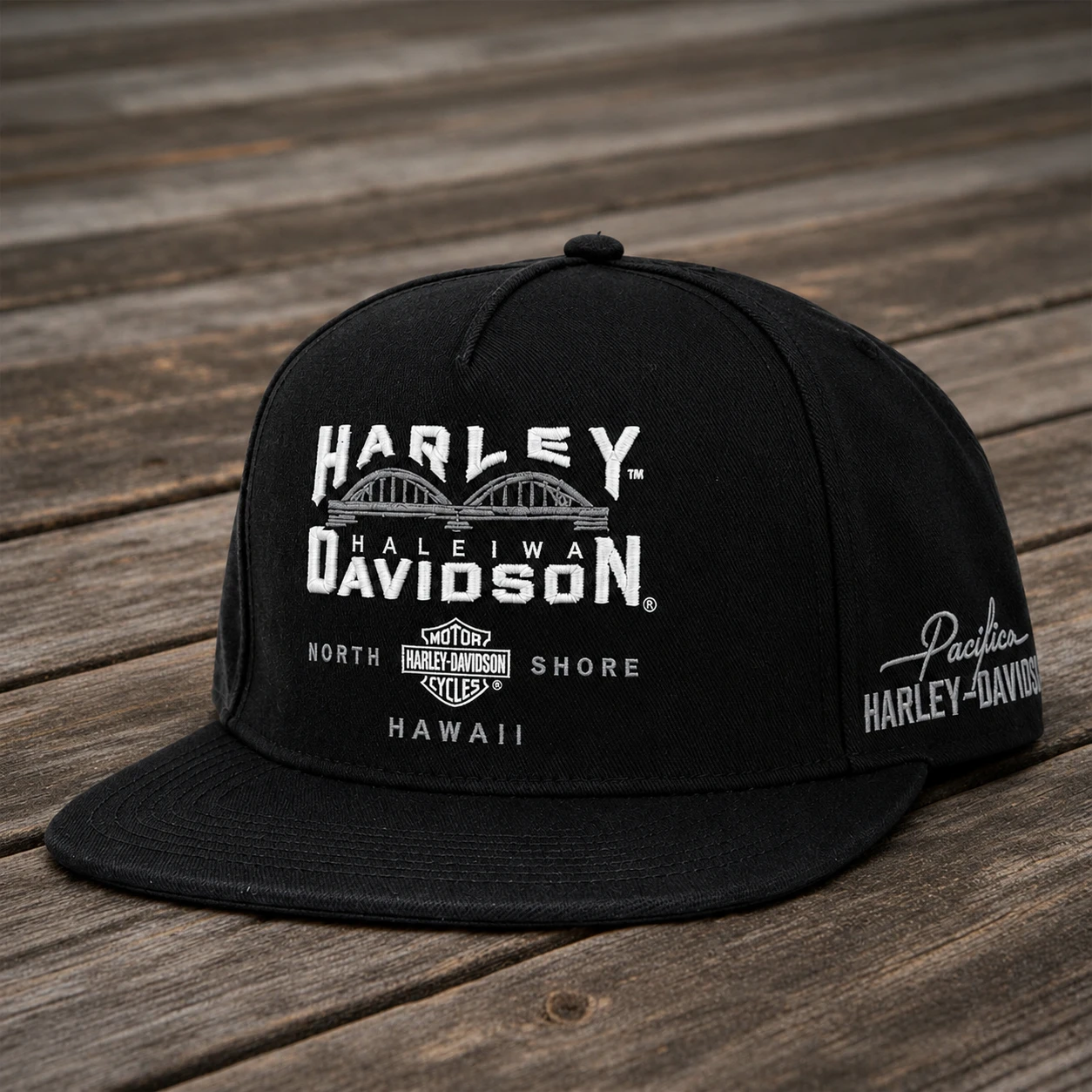 Harley-Davidson Haleiwa Cap - Black | Island Chain | Pacific H-D North Shore Hawaii
