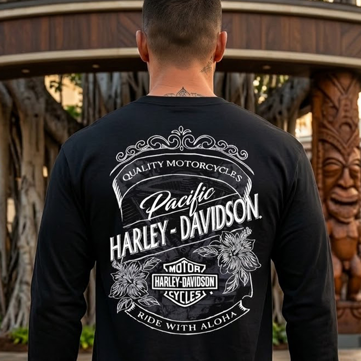 Harley-Davidson Men's Labeled Long Sleeve T-Shirt