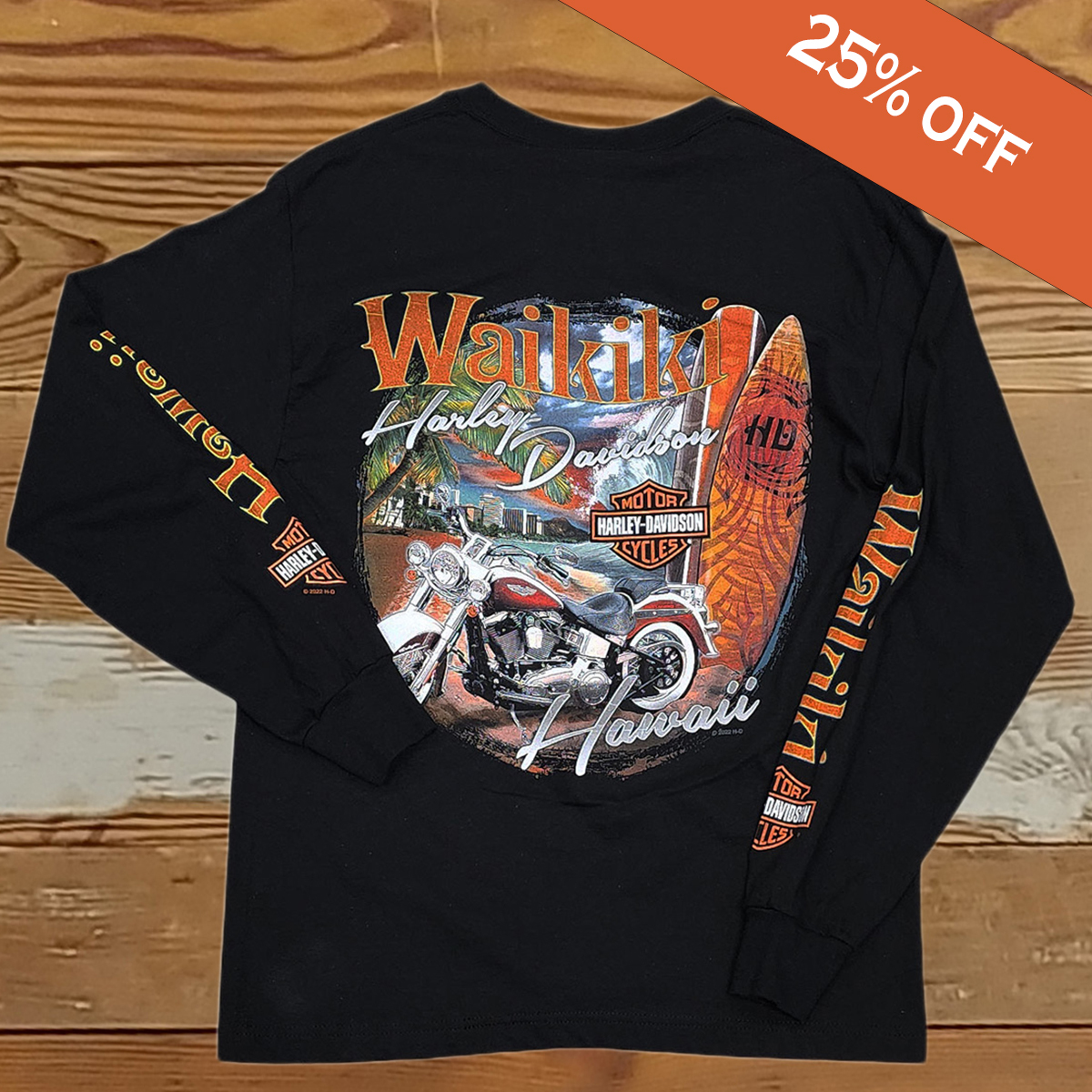 25% off any long sleeve t-shirts.