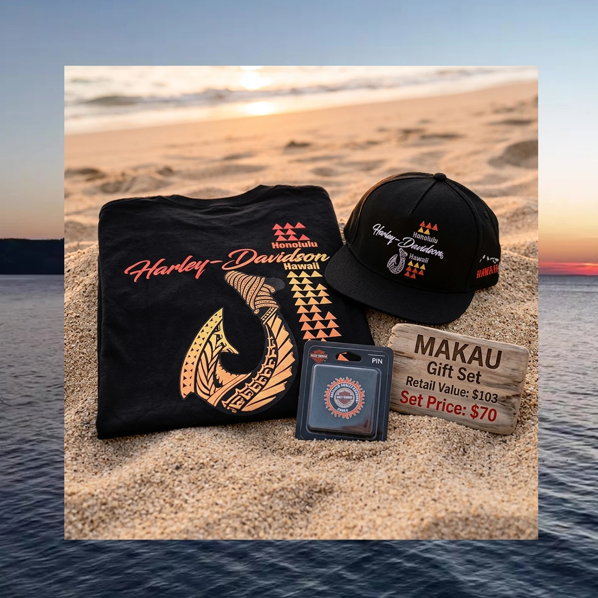 Harley-Davidson Men's Makau Gift Set | Hawaii Exclusive | Honolulu H-D Hawaii