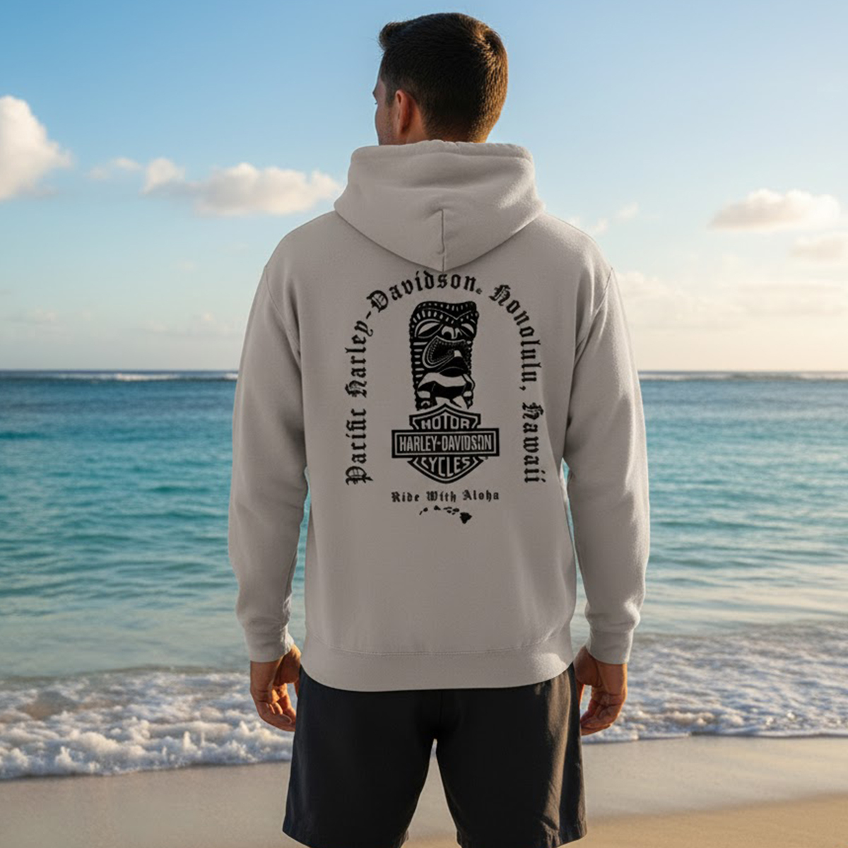 Harley-Davidson Men's Tiki Brah Hooded Fleece