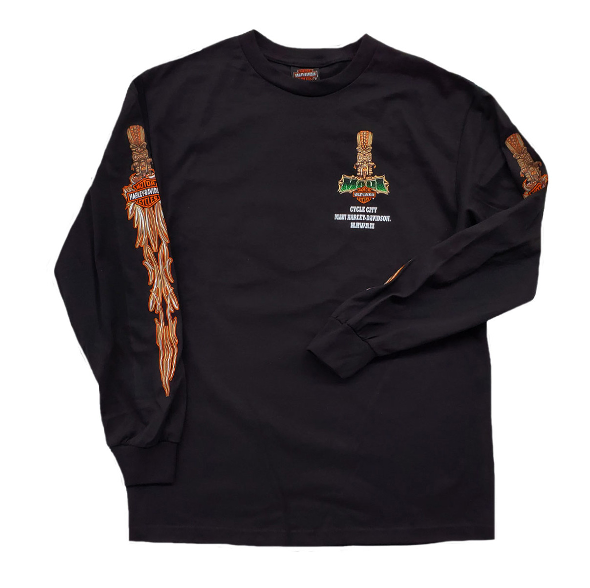 Harley-Davidson Men's Maui Tiki Guy Long Sleeve T-Shirt