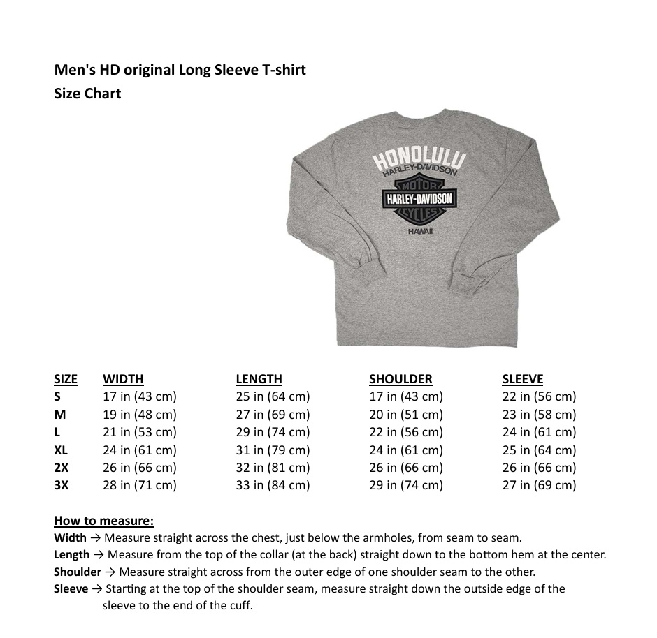 Harley-Davidson Men's HD Original Long Sleeve Grey T-Shirt