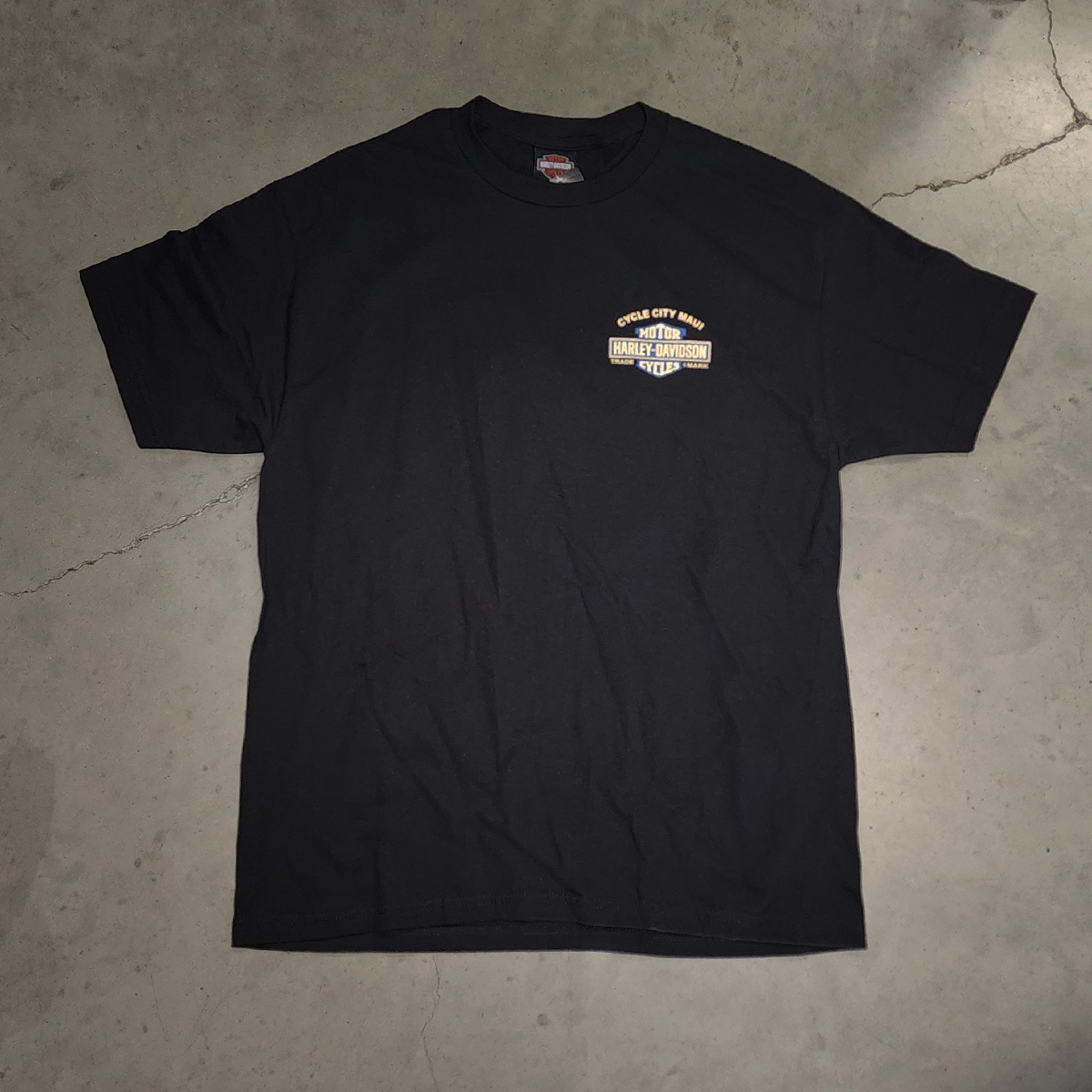 Harley-Davidson Men's Maui Patchwork Black T-Shirt