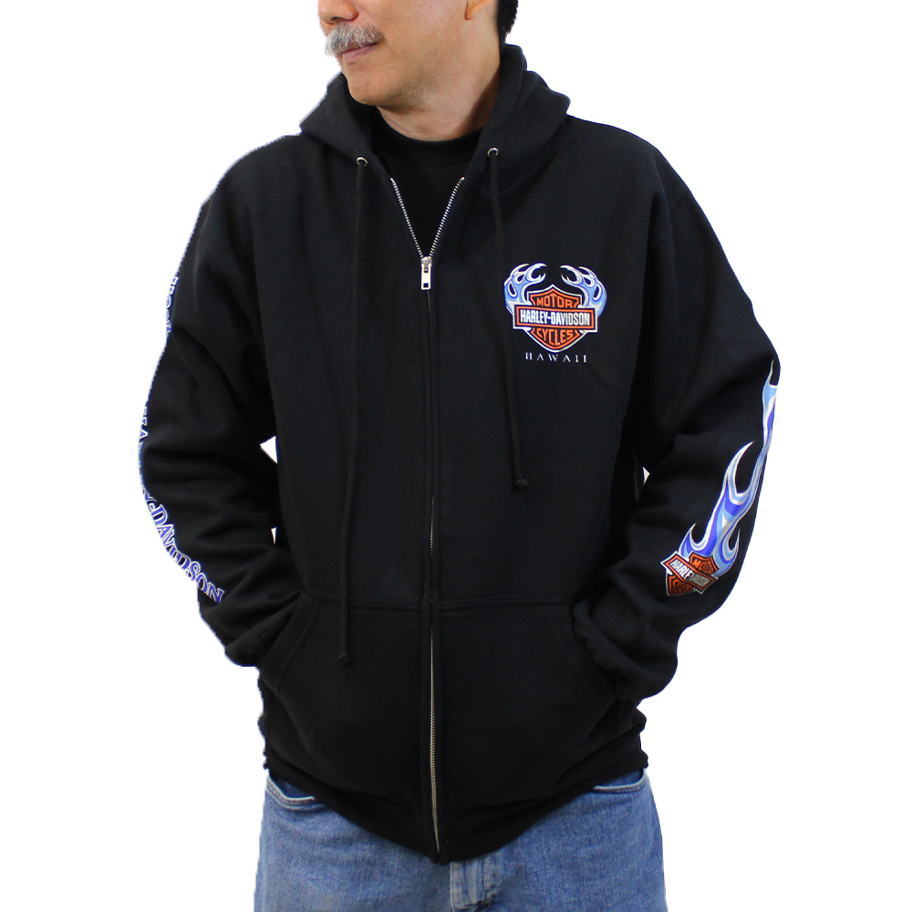 ハワイ限定 Harley-Davidson Tiki Wave ハーレーロゴ ロンT 長袖 tikiwavejkt-jpg2__44197.