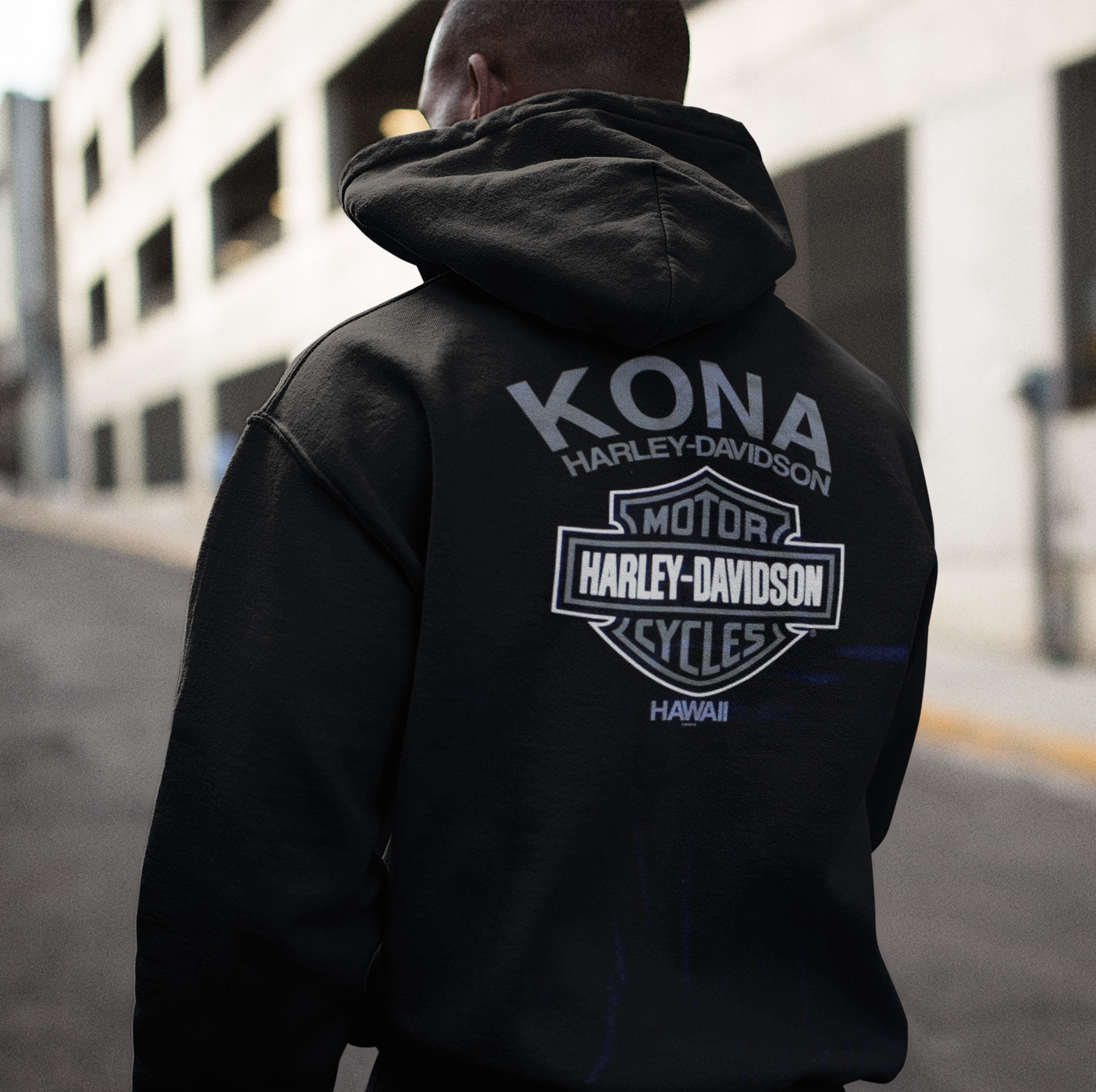 Harley-Davidson Men's Kona H-D Original Zip Hoodie - Black | Kona