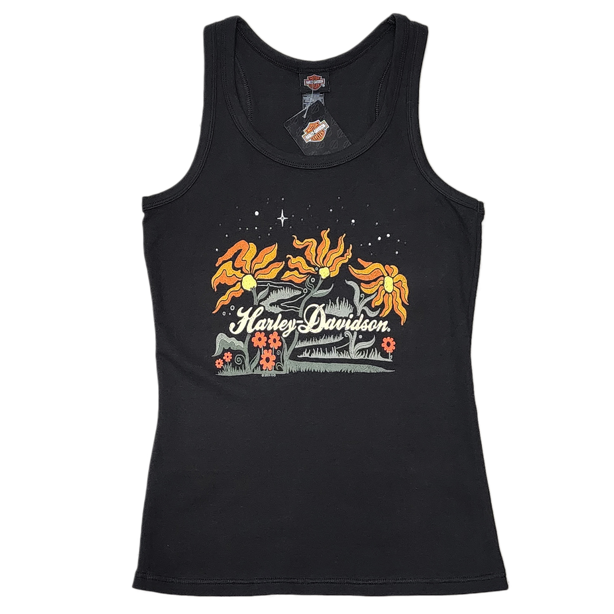 Harley-Davidson Women's Floral Road Tank - Black | Cycle City H-D