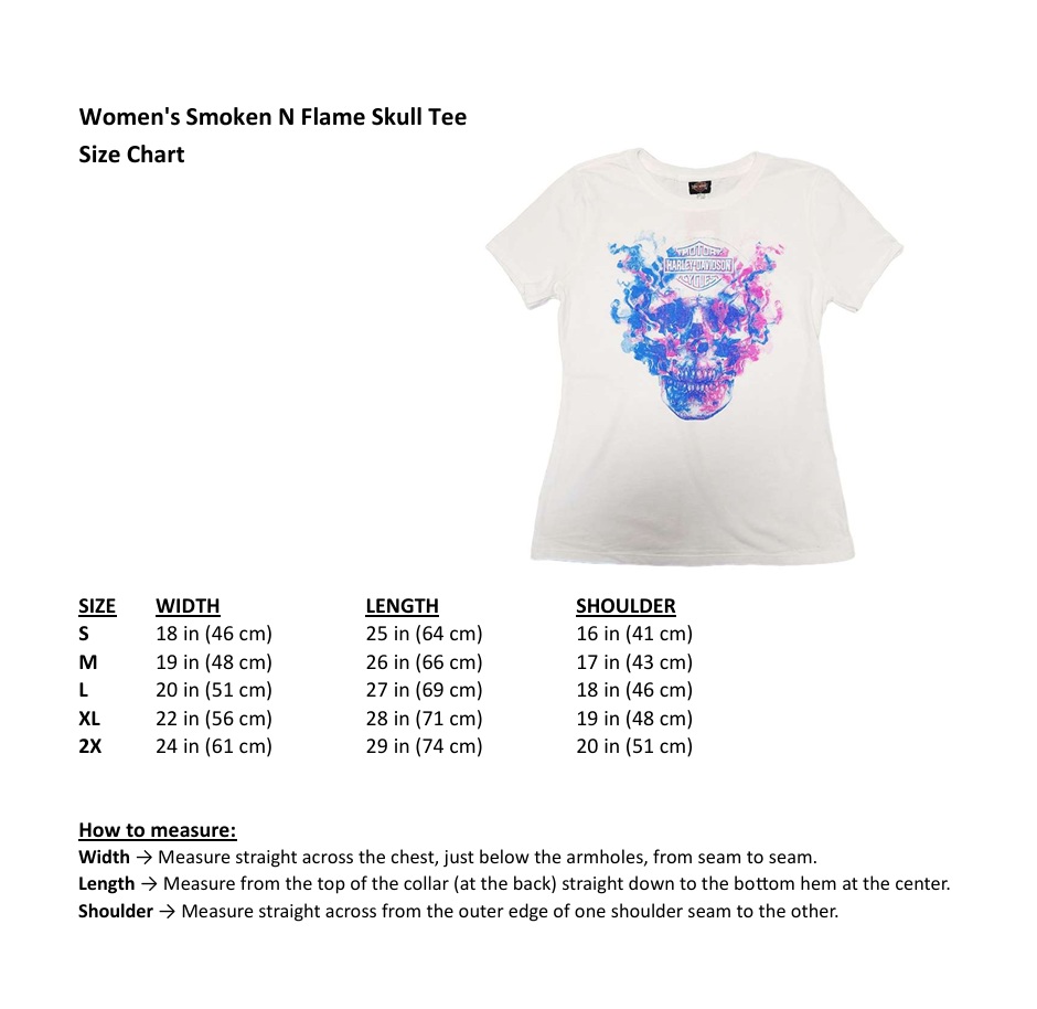 Harley-Davidson Women's Sketchy #1 Skull White T-Shirt - Cotton Short Sleeve Tee With Printed Graphics