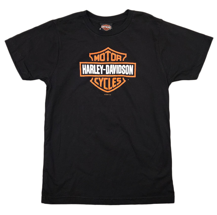 Harley-Davidson Tシャツ ブラック Harley-Davidson® Men's Retro Flight Crew-Neck Short Sleeve