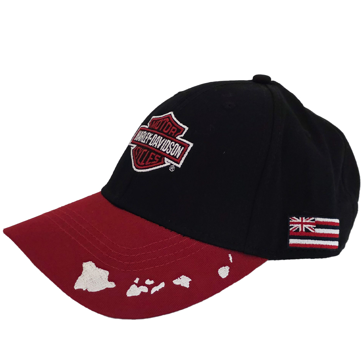 Harley-Davidson キャップ 黒・赤 Harley-Davidson Maui Island Way Black with Red Cap