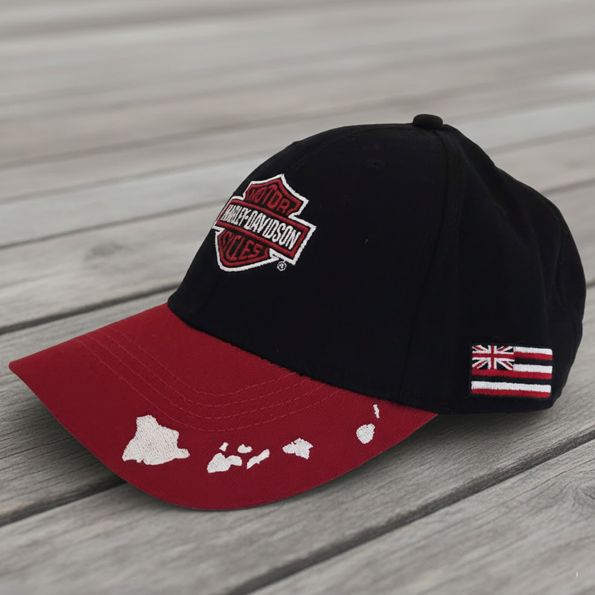 Harley-Davidson キャップ 黒・赤 Harley-Davidson Big Island Way Cap – Black/Red | Maui H-D, Hawaii