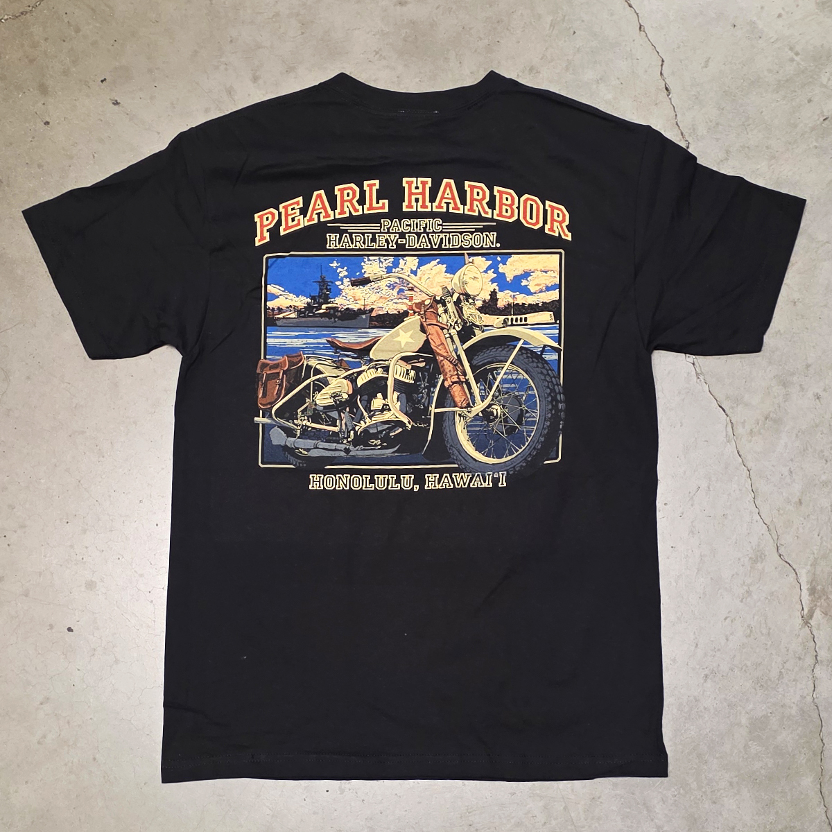 旧マッコイズ Harley ハーレーTシャツ フリーホイーラーズ Harley-Davidson Men's Vintage Pearl Harbor T-Shirt – Black | Pearl