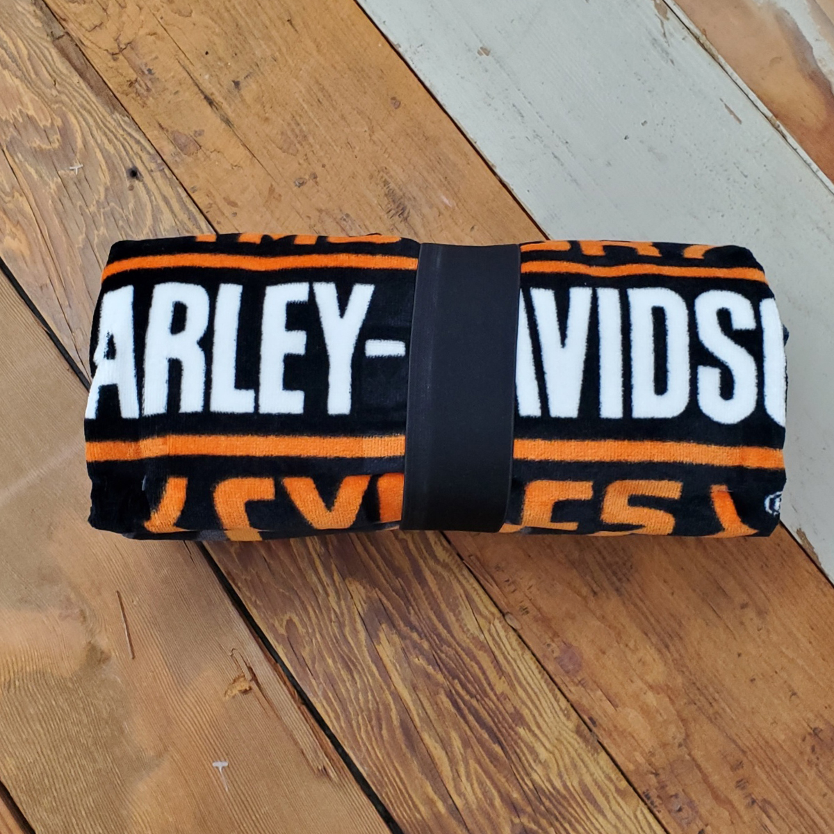 Harley-Davidson Flames Bar & Shield Beach Oversized Towel