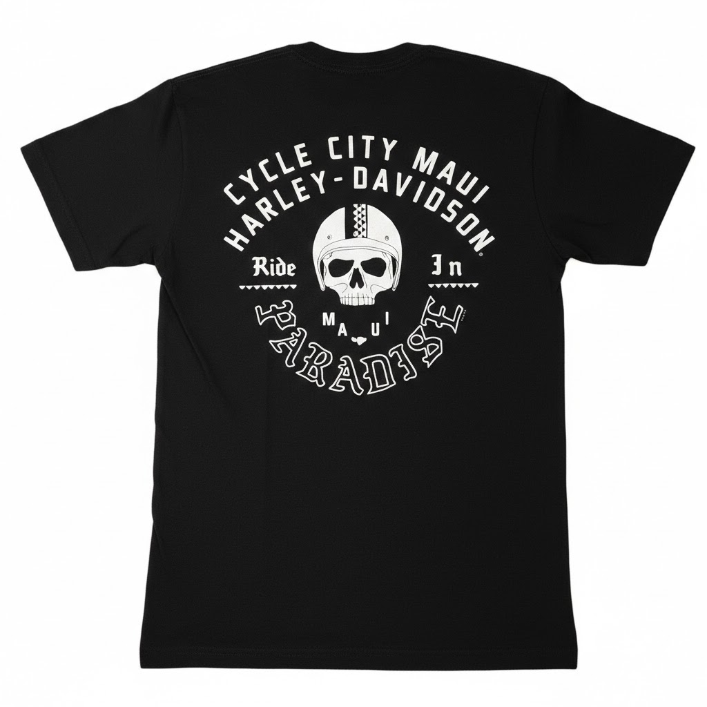 Harley-Davidson Men's Maui Ride In Paradise Black T-Shirt