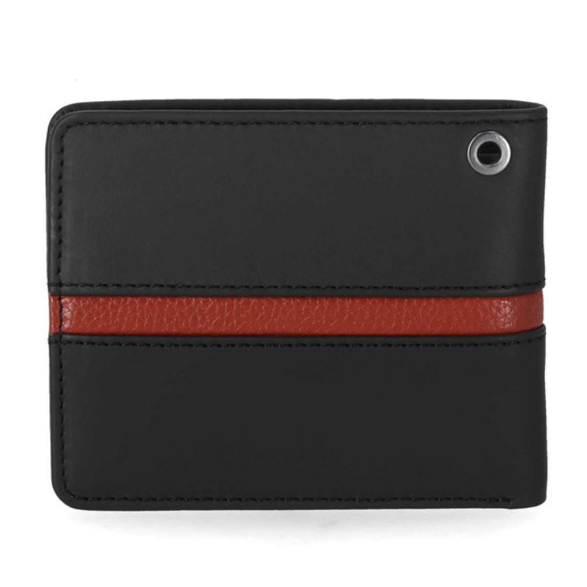 Harley-Davidson Men's Center Block Passcase Bi-Fold Leather Wallet