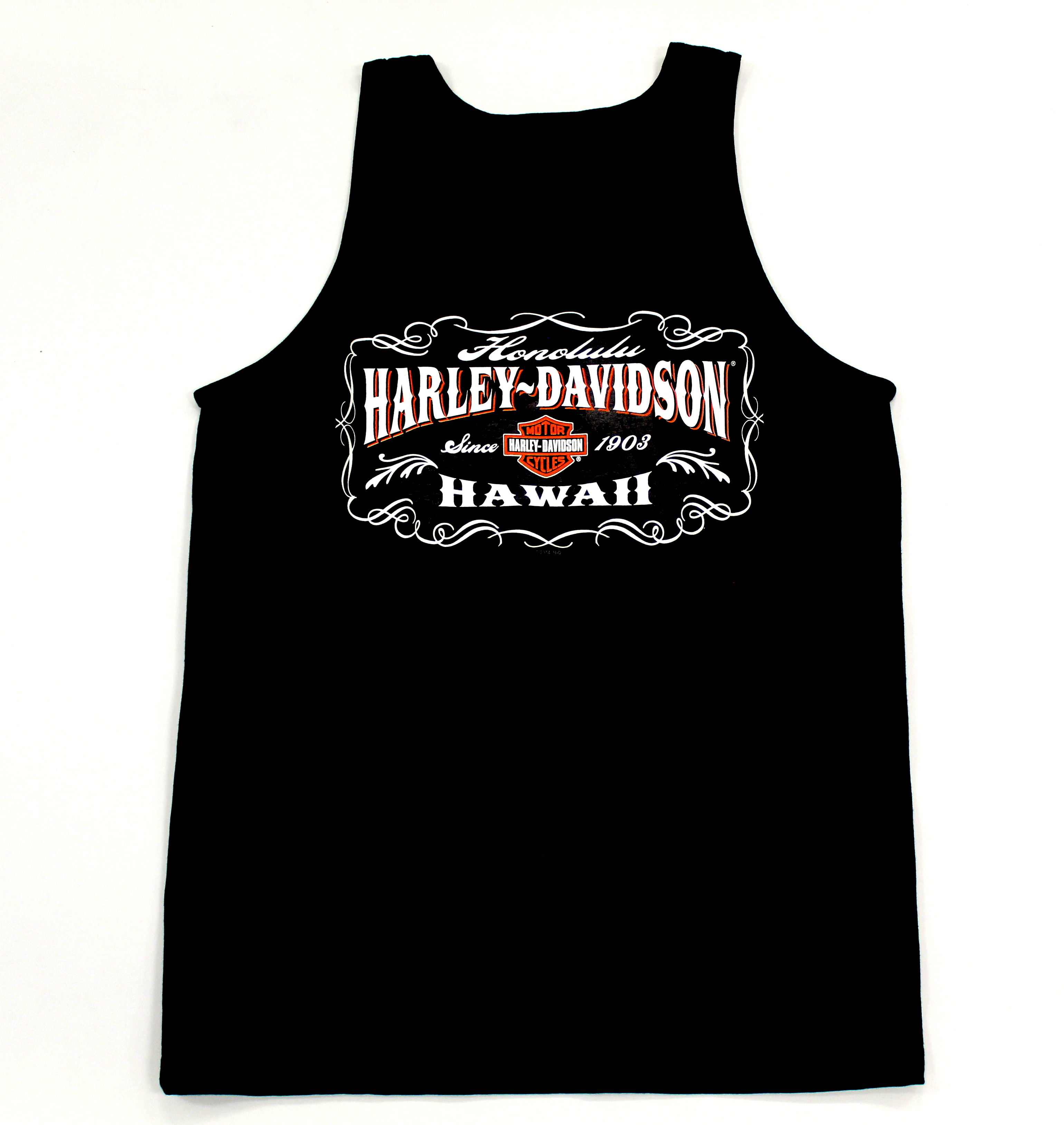 バイクウェア・装備 Harley-Davidson tank top vintage Vintage Art Black Harley-Davidson Tank Top Honolulu Hawaii