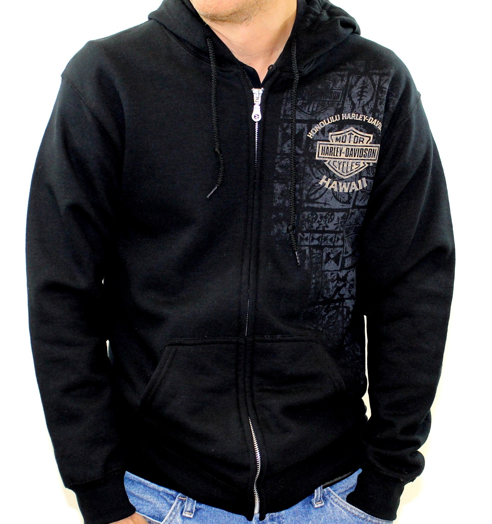 Harley-Davidson Men's Tapa Shield Zip-up Hoodie