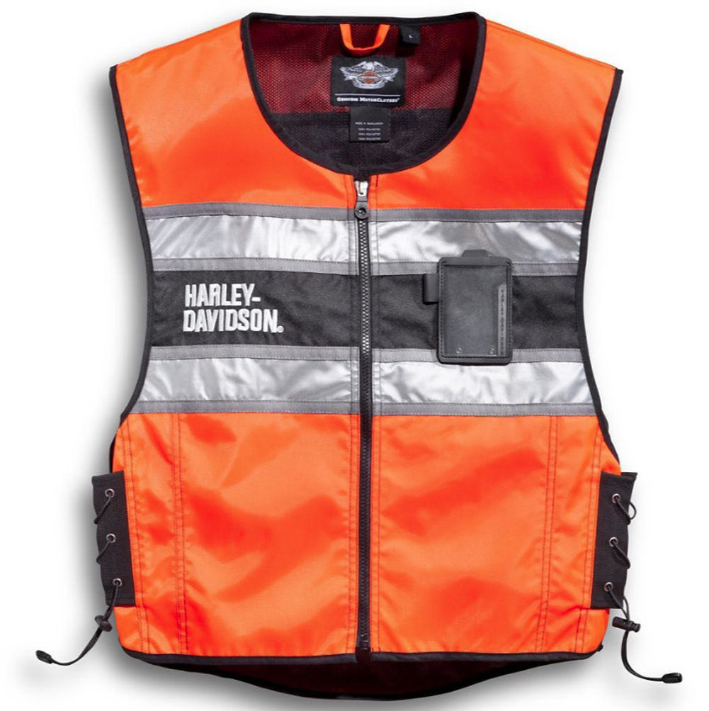 Harley-Davidson Men's Hi-Vis Orange Riding Vest
