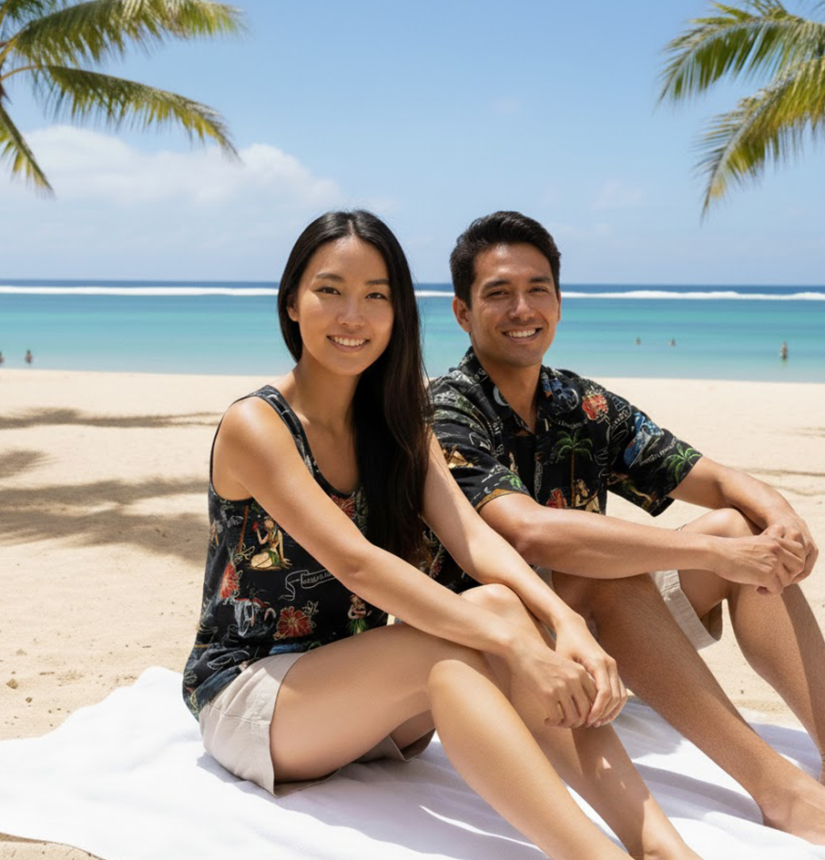 Hula Black Aloha Shirt back in stock