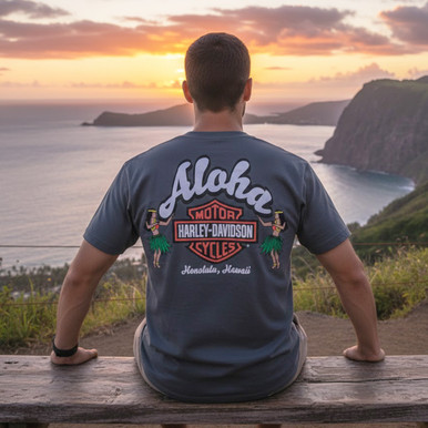Harley-Davidson Men's Aloha Hula T-Shirt