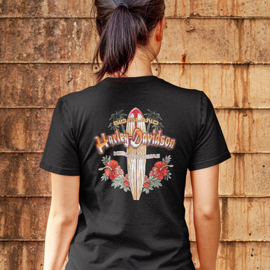Harley-Davidson Women's Kona Hibiscus Surf Tee