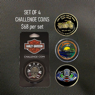 Harley-Davidson チップ11枚セット Harley-Davidson Hawaii Exclusive Challenge Coins - Set of 4