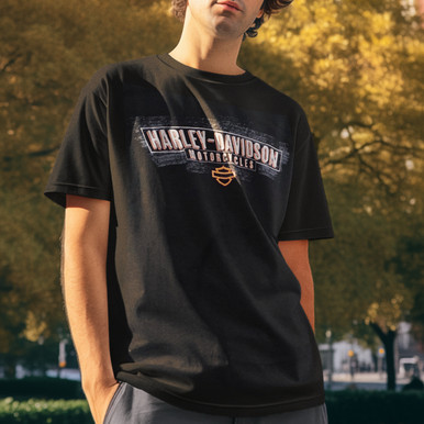 Harley-Davidson Men's Box Curve T-Shirt – Black | Honolulu H-D Hawaii
