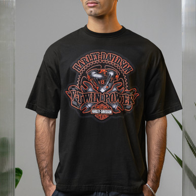 Harley-Davidson Men's V-Twin Power T-Shirt – Black | Honolulu H-D