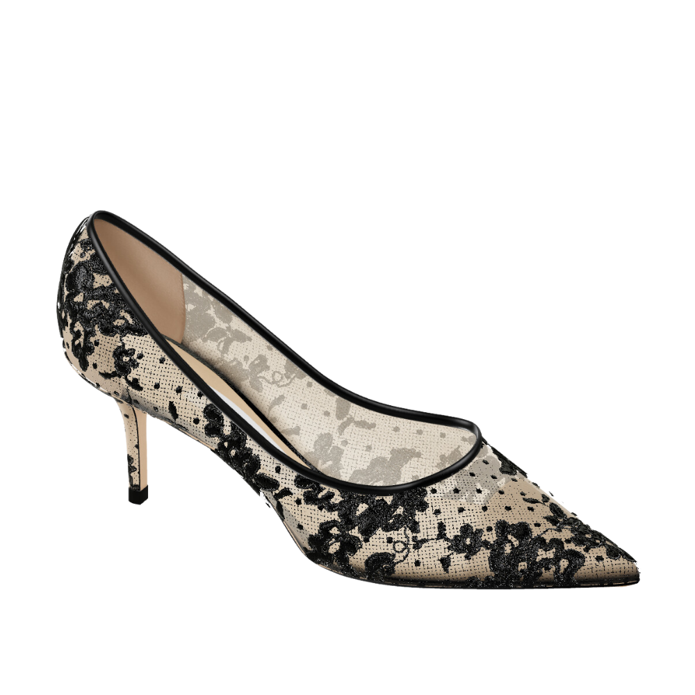JIMMY CHOO LOVE 85 BLACK FLORAL LACE *MADE TO ORDER* Jimmy Choo