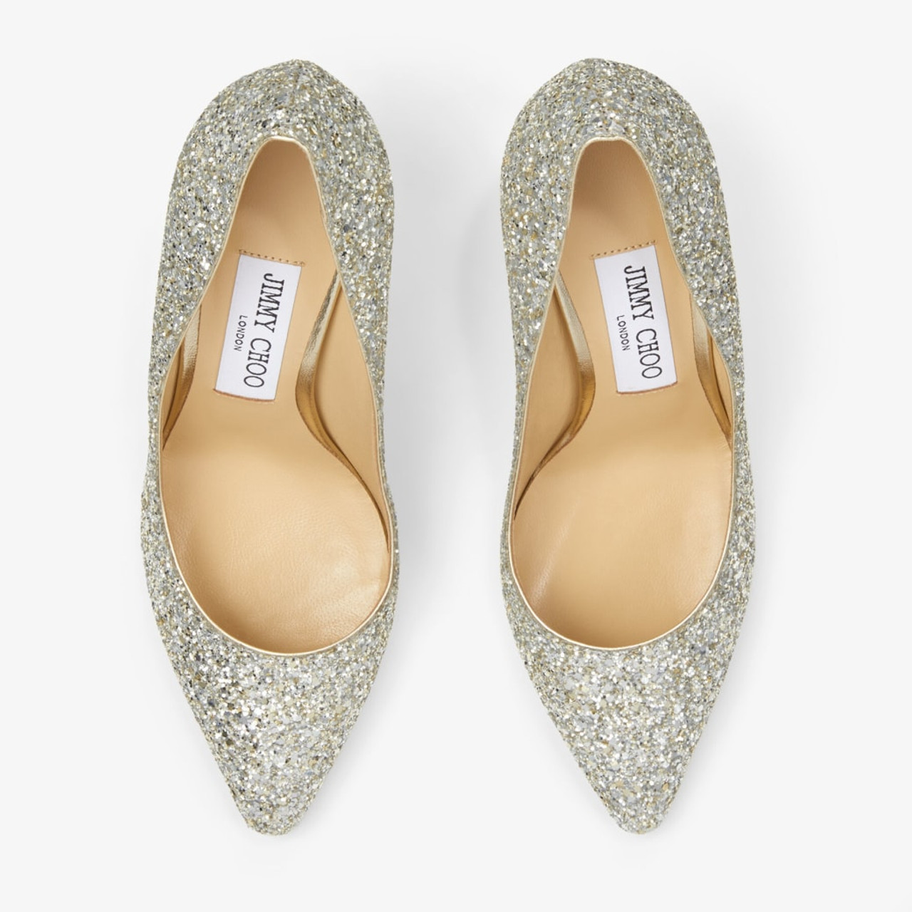 【GW限定値下げ】JIMMY CHOO Romy 85 Jimmy Choo Romy Woven Metallic Pump (Romy - Silver Mix)