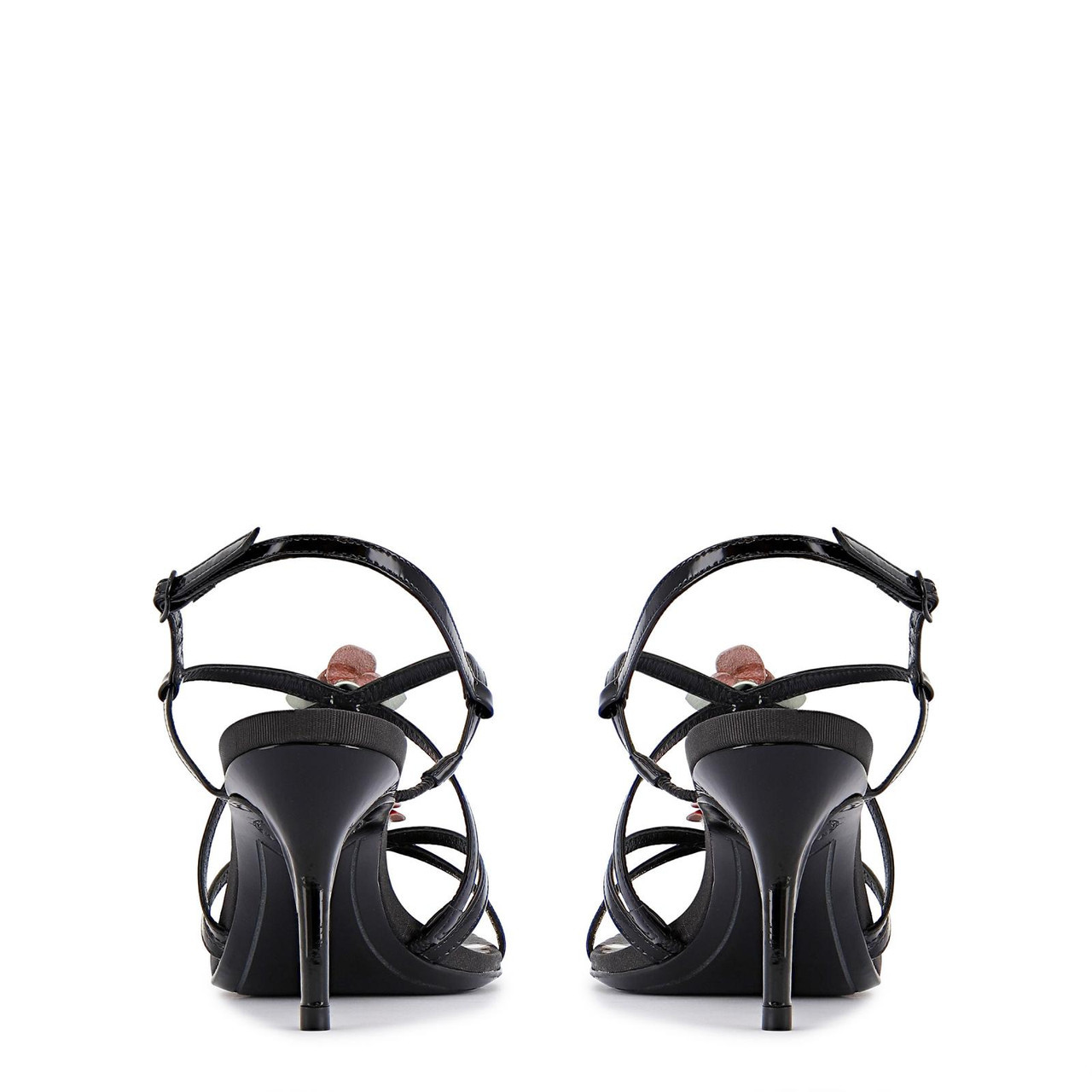 Sophia Webster Rosette Mid Sandal in Back to Black