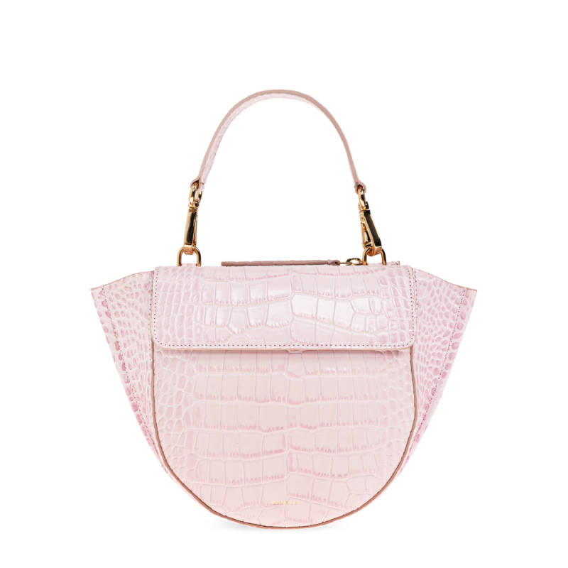 Wandler Hortensia Mini Bag in Rose Croco