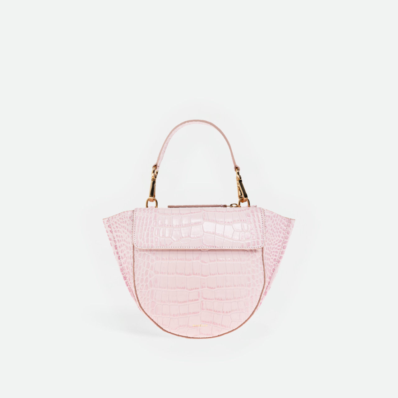 Wandler Hortensia Mini Bag in Rose Croco