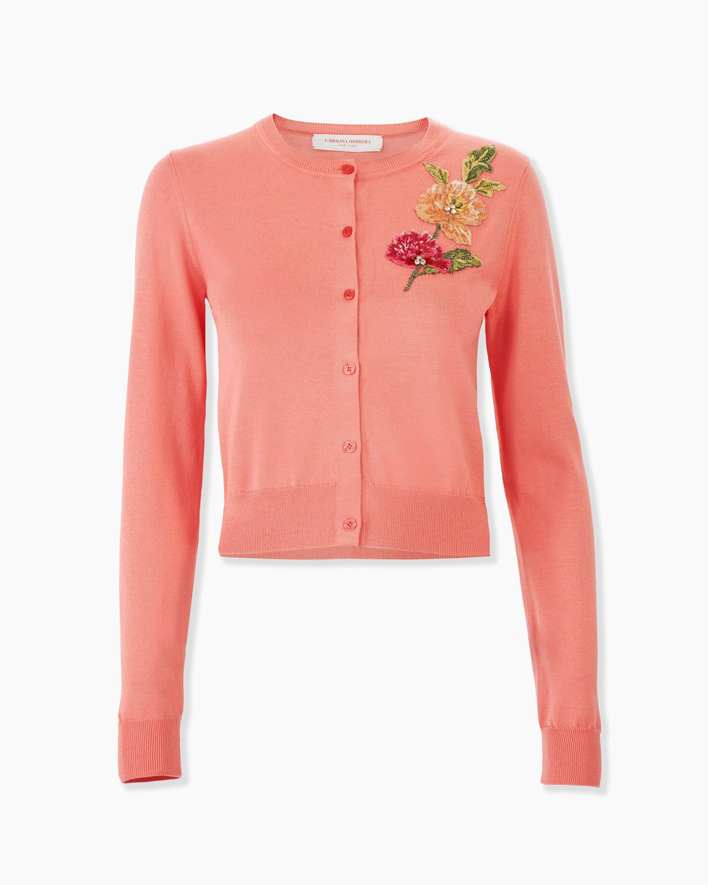 CAROLINA HERRERA カーディガン Carolina Herrera - Black Multi Cherry Embellished Cardigan